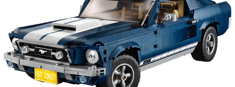 Kultowy amerykański Ford Mustang  wjeżdża do sklepów w zestawie LEGO® Creator Expert!