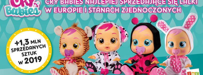 CRY BABIES NAJLEPIEJ SPRZEDAJĄCYMI SIĘ LALKAMI W EUROPIE I STANACH ZJEDNOCZONYCH W 2019 ROKU