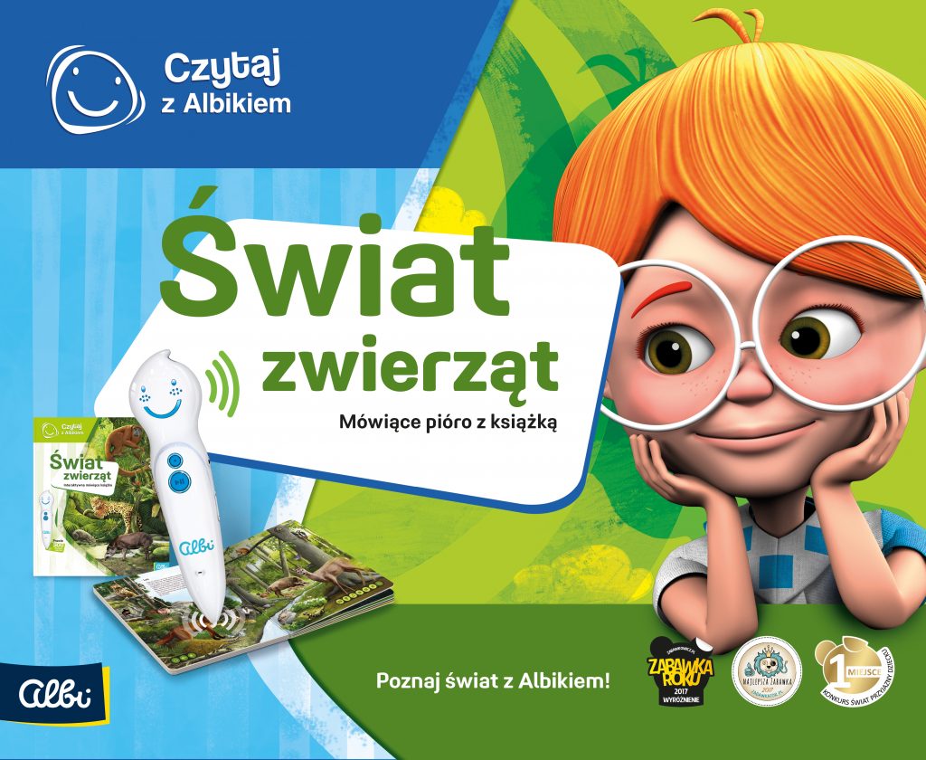 Czytaj Z Albikiem świat Zwierząt Zestaw Czytaj z Albikiem z książką Świat zwierząt - RynekZabawek.pl