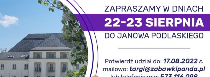 Hurtownia PANDA zaprasza na targi: 22-23 sierpnia 2022 r.