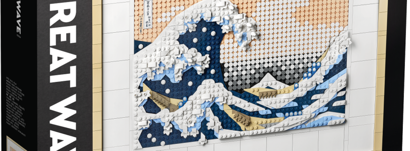 Zrelaksuj się ze słynną Wielką Falą Hokusai przeobrażoną w zestaw LEGO® Art