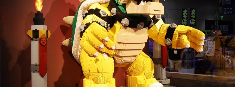 Wielki Bowser z klocków LEGO na Poznań Game Arena