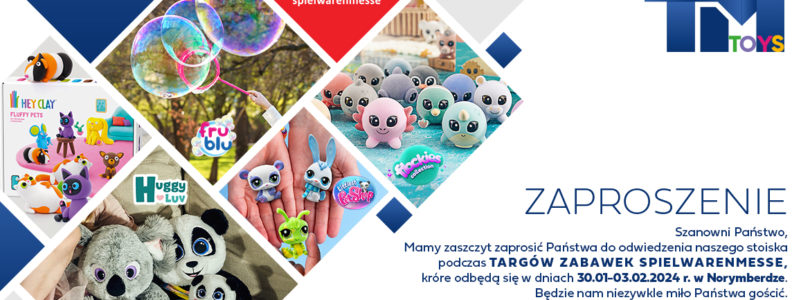 TM TOYS ZAPRASZA NA SWOJE STOISKO PODCZAS TARGÓW SPIELWARENMESSE 2024!