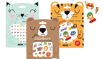 Zestaw naklejek i zmywalnych tatuaży