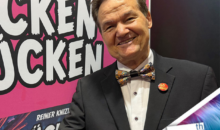 Reiner Knizia podczas targów Spielwarenmesse