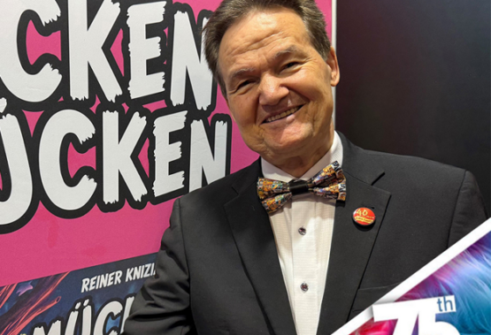 Reiner Knizia podczas targów Spielwarenmesse