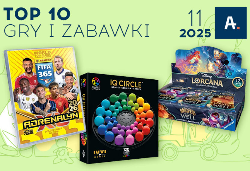 TOP 10 gier i zabawek w Ateneum – listopad 2025