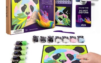 Zestaw kreatywny z masy plastycznej 3D Panda 