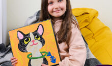 Zestaw kreatywny z masy plastycznej Kot