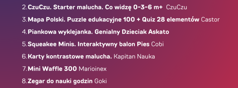 TANTIS.PL: TOP 10 SPRZEDAŻY W KWIETNIU 2026 R.