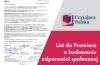 CZYTAJĄCA POLSKA WYSTOSOWAŁA LIST OTWARTY DO PREMIERA DONALDA TUSKA