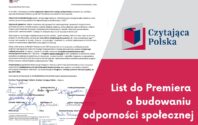 CZYTAJĄCA POLSKA WYSTOSOWAŁA LIST OTWARTY DO PREMIERA DONALDA TUSKA