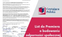 CZYTAJĄCA POLSKA WYSTOSOWAŁA LIST OTWARTY DO PREMIERA DONALDA TUSKA