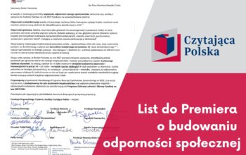 CZYTAJĄCA POLSKA WYSTOSOWAŁA LIST OTWARTY DO PREMIERA DONALDA TUSKA